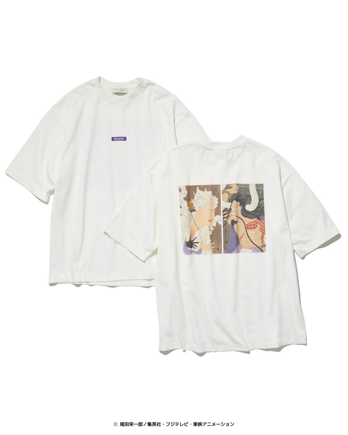 11,025円ONE PIECE(ワンピース)コラボTシャツ　GEAR5(ギアフィフス)ルフィ