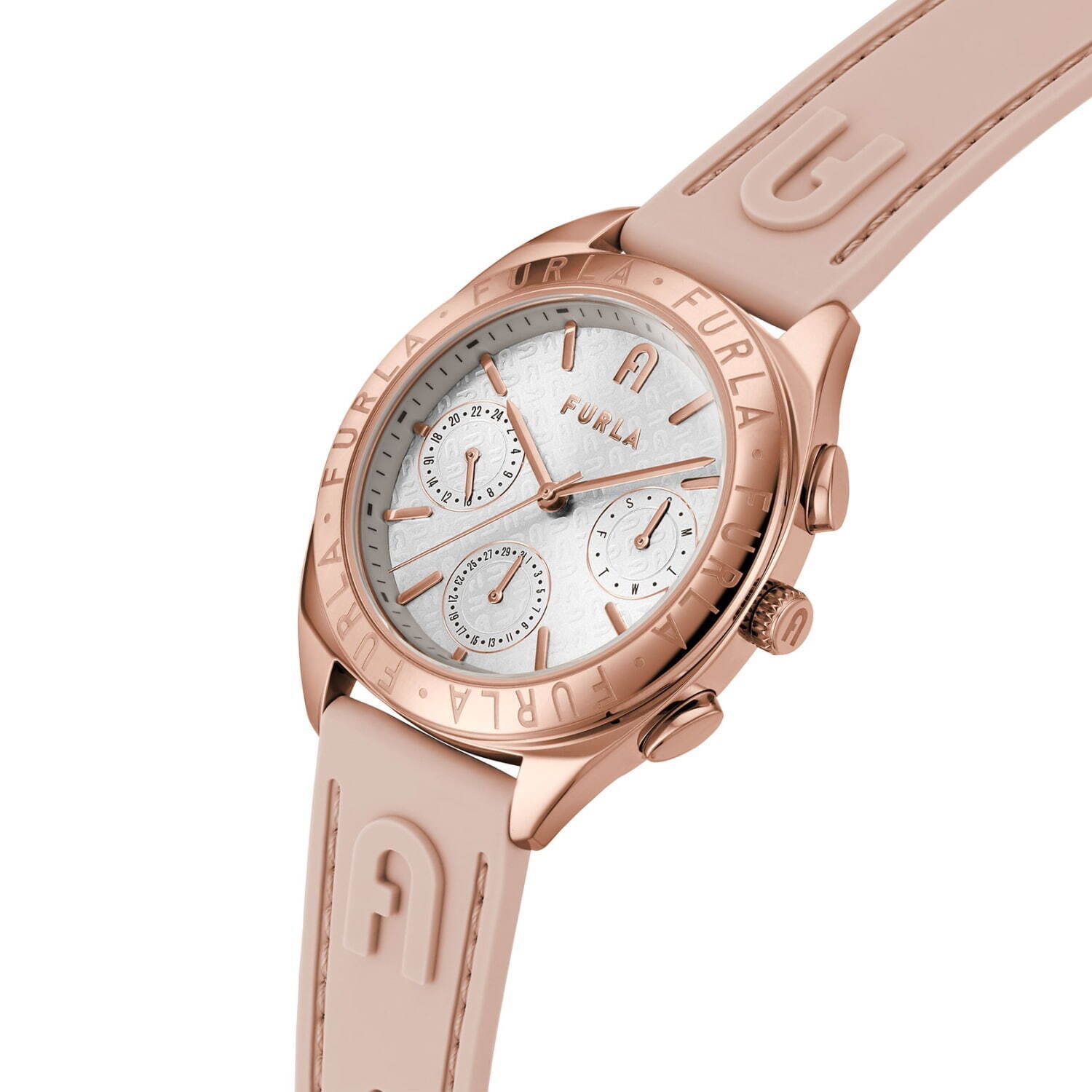フルラの新作腕時計「フルラ ロゴス」“ミルキーパステル調”ピンク