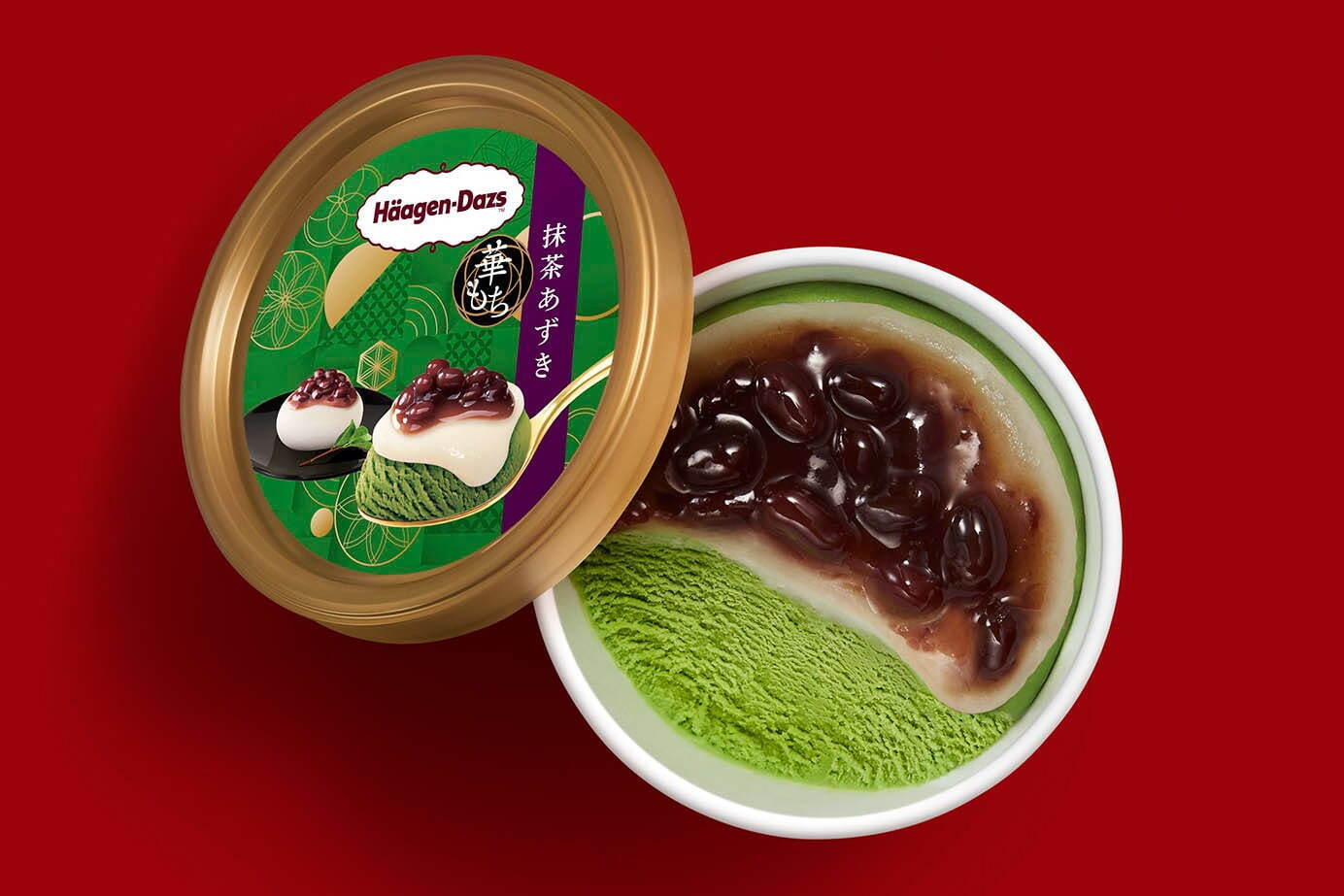 ハーゲンダッツ(Häagen-Dazs) 華もち 吟撰きなこ黒みつ 抹茶あずき｜写真4