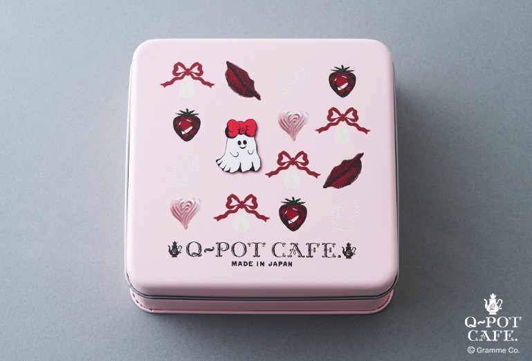 Q-pot CAFE.新作“リボンオバケちゃん”のクッキー缶、キャラメルクッキーサンド入り｜写真8