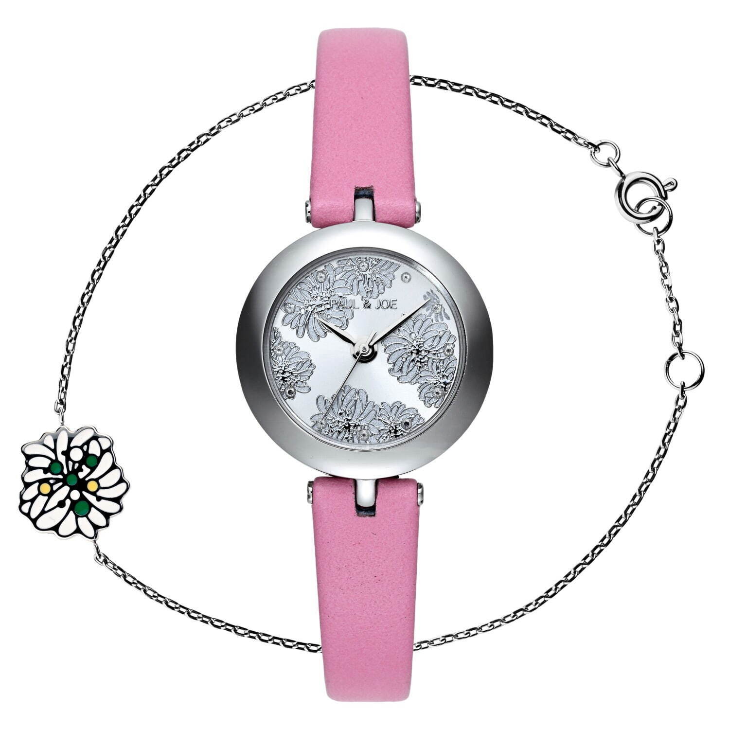 ポール＆ジョー“クリザンテーム”の新作腕時計、パールな輝きの花柄 