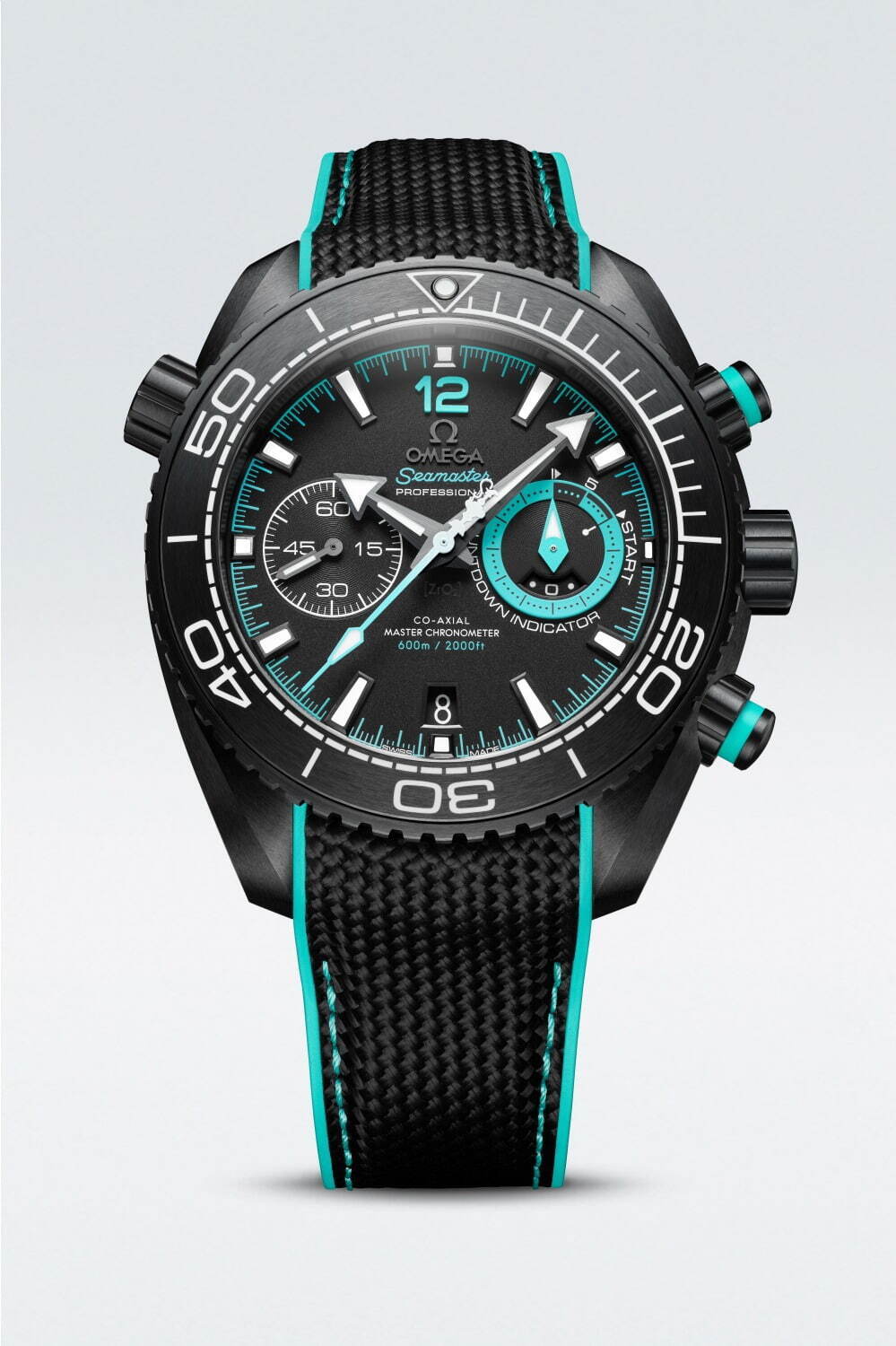 オメガ「シーマスター」ブラック×ターコイズの新作腕時計、NZのヨット 
