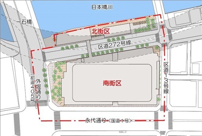 東京駅日本橋口周辺の再開発 - 日本橋川沿いに商業＆宿泊施設を備える大規模複合施設、地下通路も｜写真8