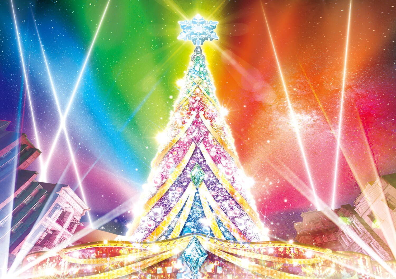 USJ「NO LIMIT！クリスマス 2023」“ド派手DJ”によるナイトショー＆30m