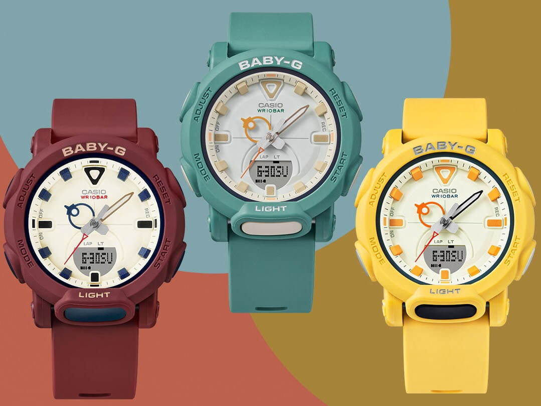 BABY-Gの腕時計「BGA-310RP」ターコイズグリーン、バーガンディなど ...