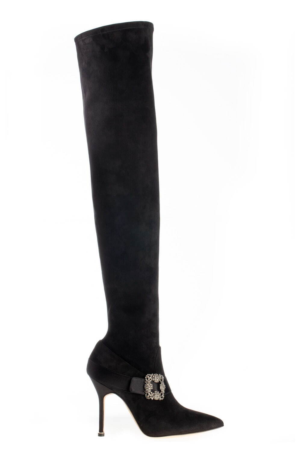 マノロ ブラニクの2023年秋冬新作、グリーンの「ハンギシ」フラットシューズ＆水玉模様のブーツ - ファッションプレス