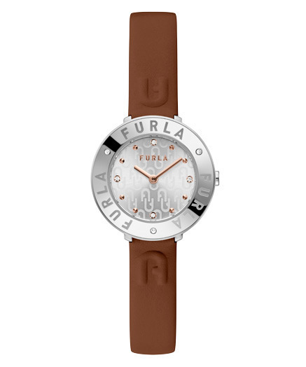フルラの新作腕時計「フルラ エッセンシャル」ロゴ入りレザー