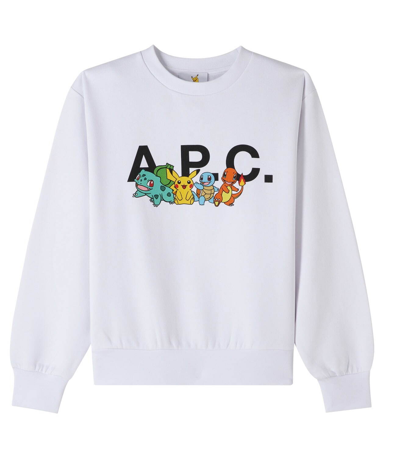 A.P.C. × ポケモン - ピカチュウ＆初代御三家のスウェットやTシャツ、ハーフムーンバッグなど｜写真11