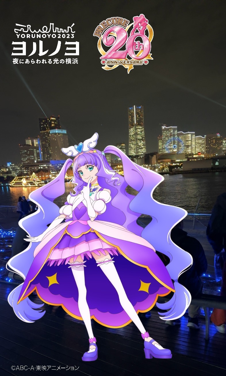 横浜の街が「プリキュア」色に染まる特別イベント、大観覧車のライトアップ＆みなとみらい線コラボ電車も｜写真5