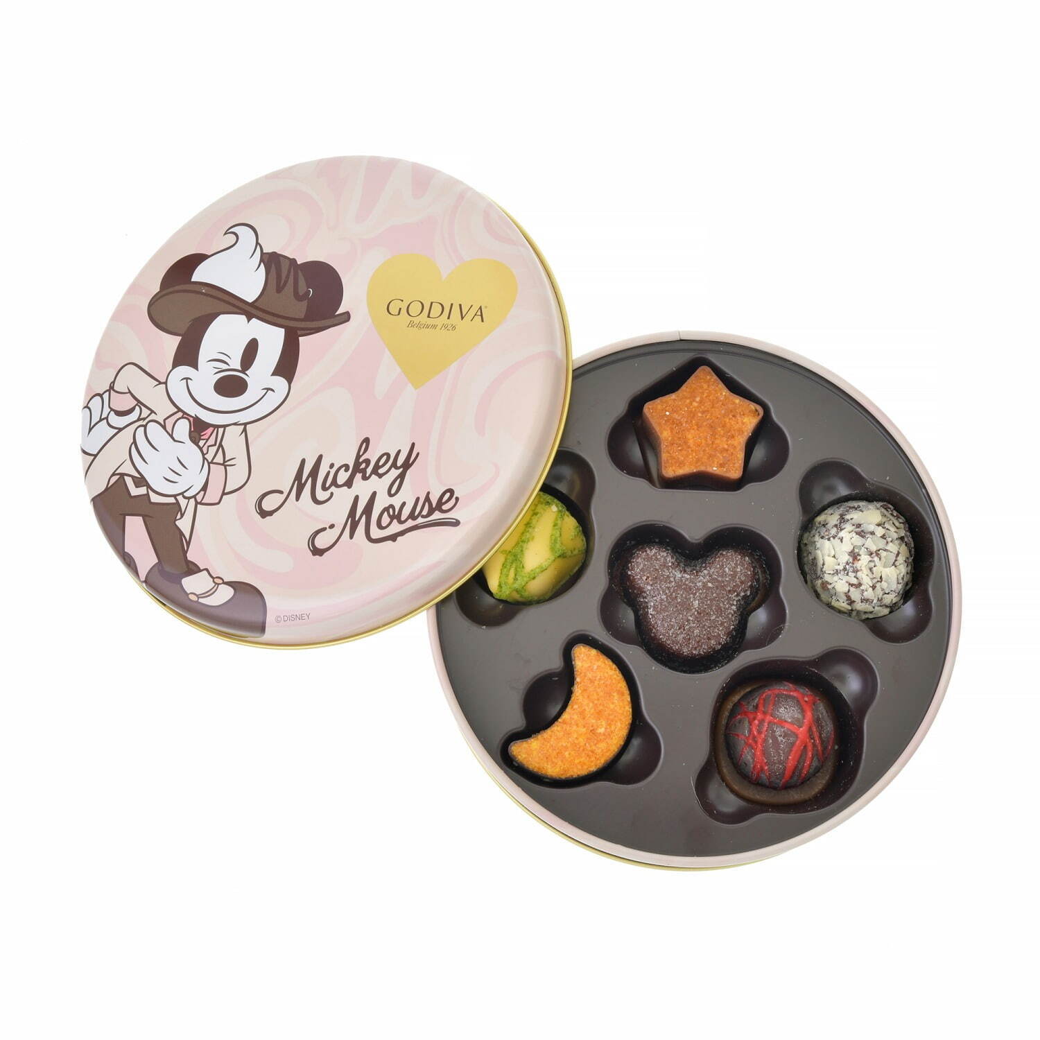 ゴディバ“チョコ色”ミッキーマウス＆くまのプーさんバレンタインチョコ 