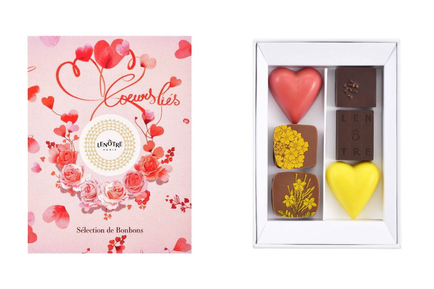 仏発ルノートルの24年バレンタイン“苺×ハート”のチョコレート、愛の花びらが舞う限定BOXで｜写真3