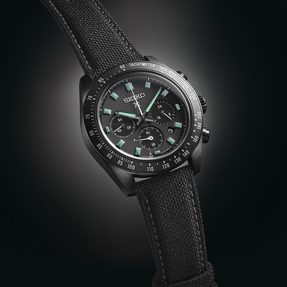 セイコー プロスペックスの腕時計「ブラックシリーズ」ブラック×グリーンで“暗視スコープの世界”表現 - ファッションプレス