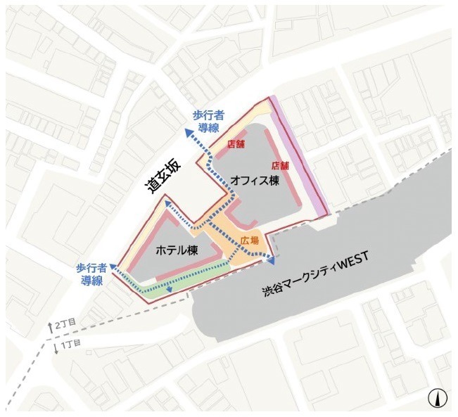 「トランクホテル ドウゲンザカ」渋谷道玄坂に - 渋谷二丁目南地区の再開発、商業施設含むビル2棟誕生｜写真5