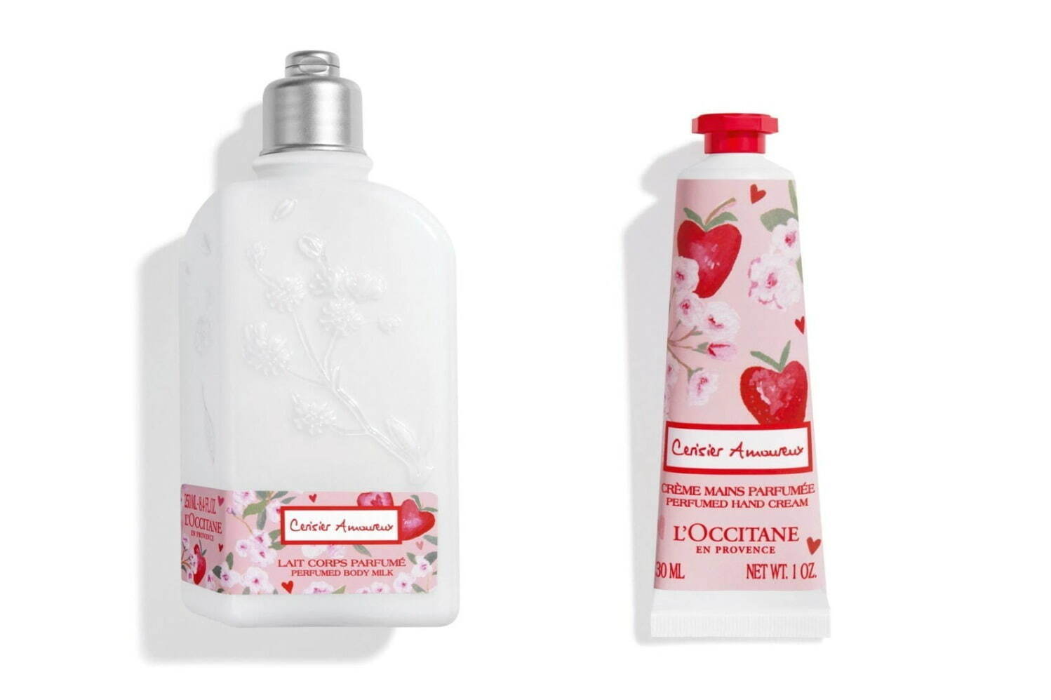 ロクシタン「チェリーストロベリー」24年春ボディケア、“桜×いちご香る 
