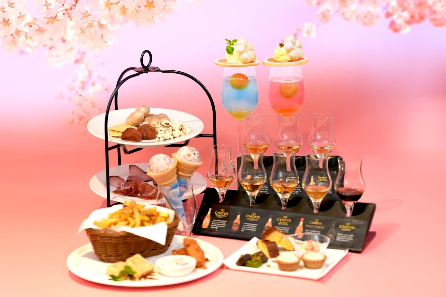 Spring-Colored Plum Afternoon Tea & High Tea at the CHOYA GINZA BAR in Tokyo