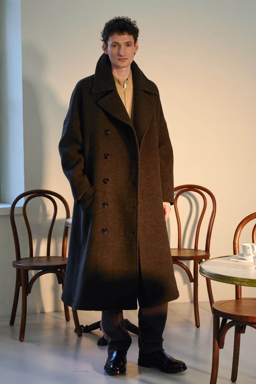 LONG CLASSIC OVER PEA COAT 17,6000円