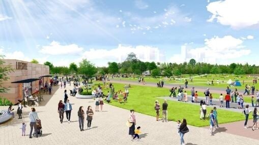 大阪・難波宮跡公園の再整備、カフェ＆レストラン内包の商業施設が25年4月に開業 - 東側にはホテルも｜写真10