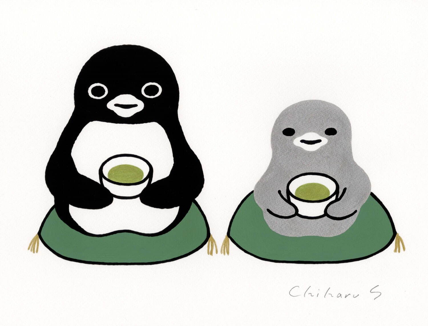 展覧会「ペンギン喫茶」伊勢丹新宿店で、“Suicaのペンギン”作者・坂崎千春の原画を展示販売 - ファッションプレス