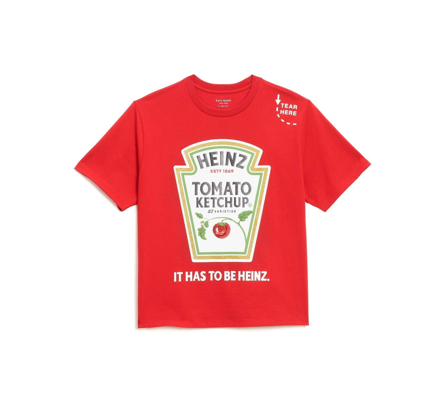 ハインツ × ケイト・スペード ニューヨーク Tシャツ 20,900円 ※2024年7月上旬発売予定