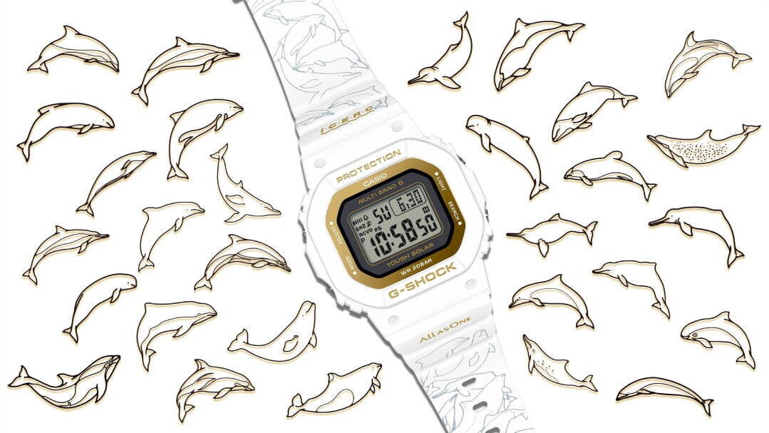 G-SHOCKから“イルカ＆クジラ”モチーフの腕時計、夏らしい爽やかなホワイトボディ｜写真5