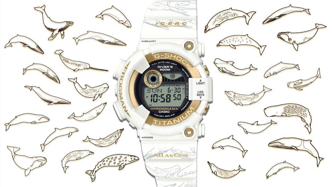 G-SHOCKから“イルカ＆クジラ”モチーフの腕時計、夏らしい爽やかなホワイトボディ｜写真6