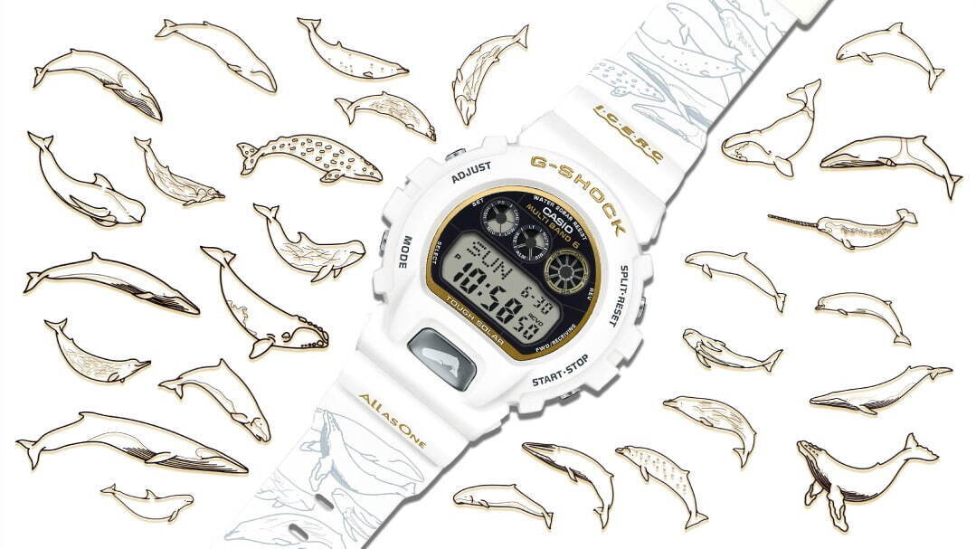 G-SHOCKから“イルカ＆クジラ”モチーフの腕時計、夏らしい爽やかなホワイトボディ｜写真7