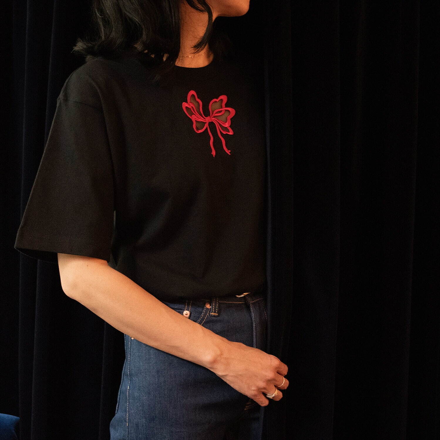 キワンダキワンダのウィメンズTシャツオーダー会、“リボン”や“ハートマーク”の刺繍で｜写真7