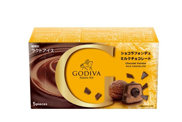 「ショコラフォンデュ ミルクチョコレート」356円／12ml×5粒