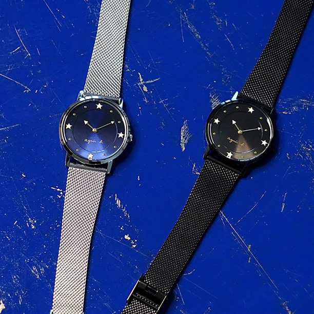 アニエスベー ウオッチの限定腕時計、“星が輝く”パリの夜空＆“暗闇で光る”ボーダーのダイヤルを採用｜写真4