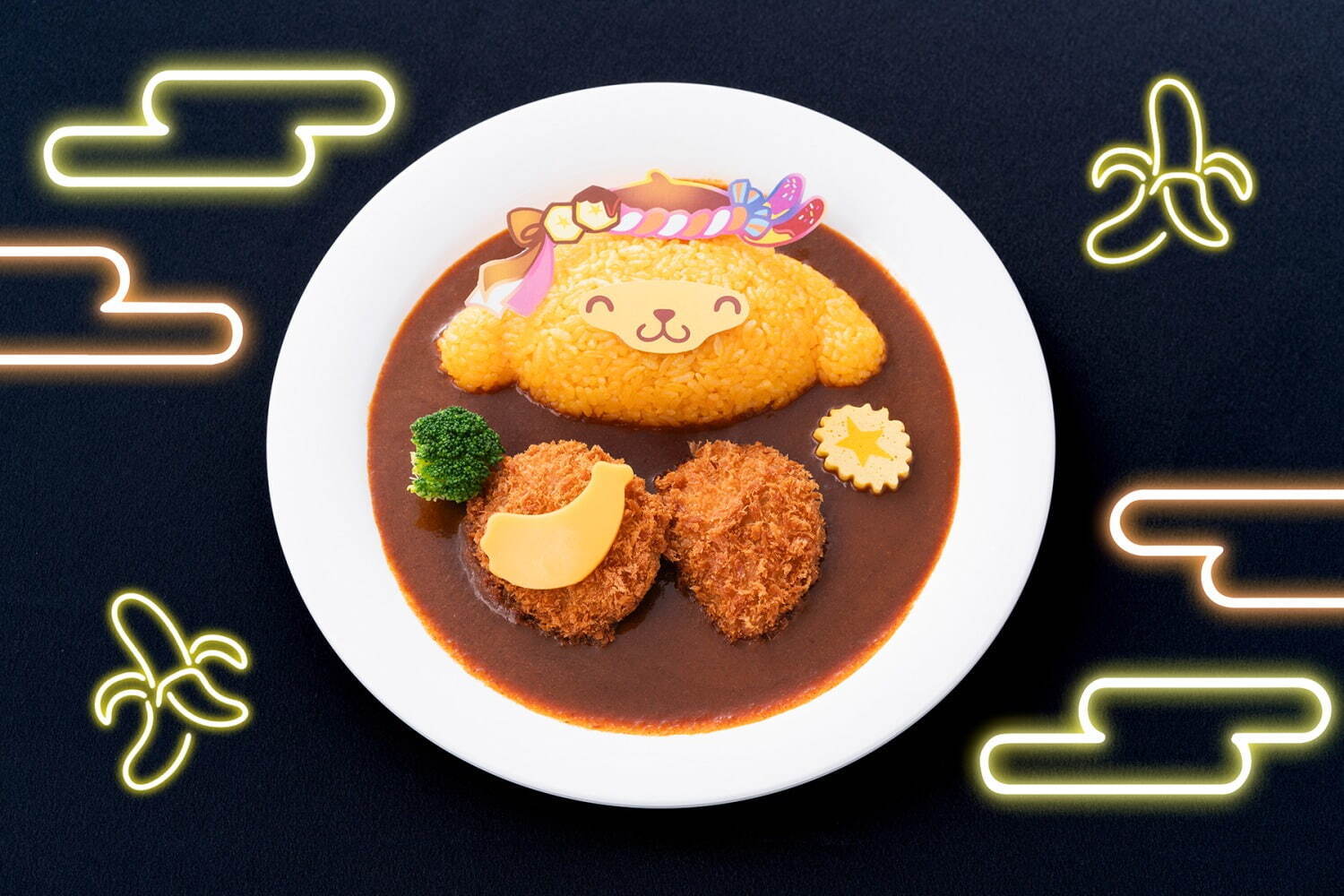 サンリオピューロランド“ネオン輝く”夏祭りイベント、シナモロールの限定カレーや浴衣姿のクロミグッズも｜写真73