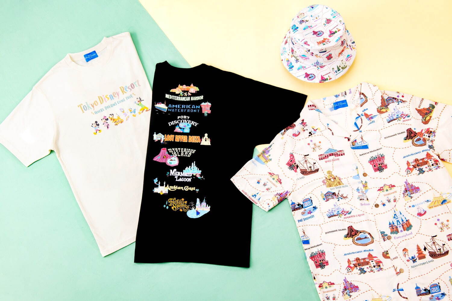 東京ディズニーリゾート“パークマップ”着想グッズ、エルサやミッキーマウス＆エリア描いたTシャツなど｜写真3