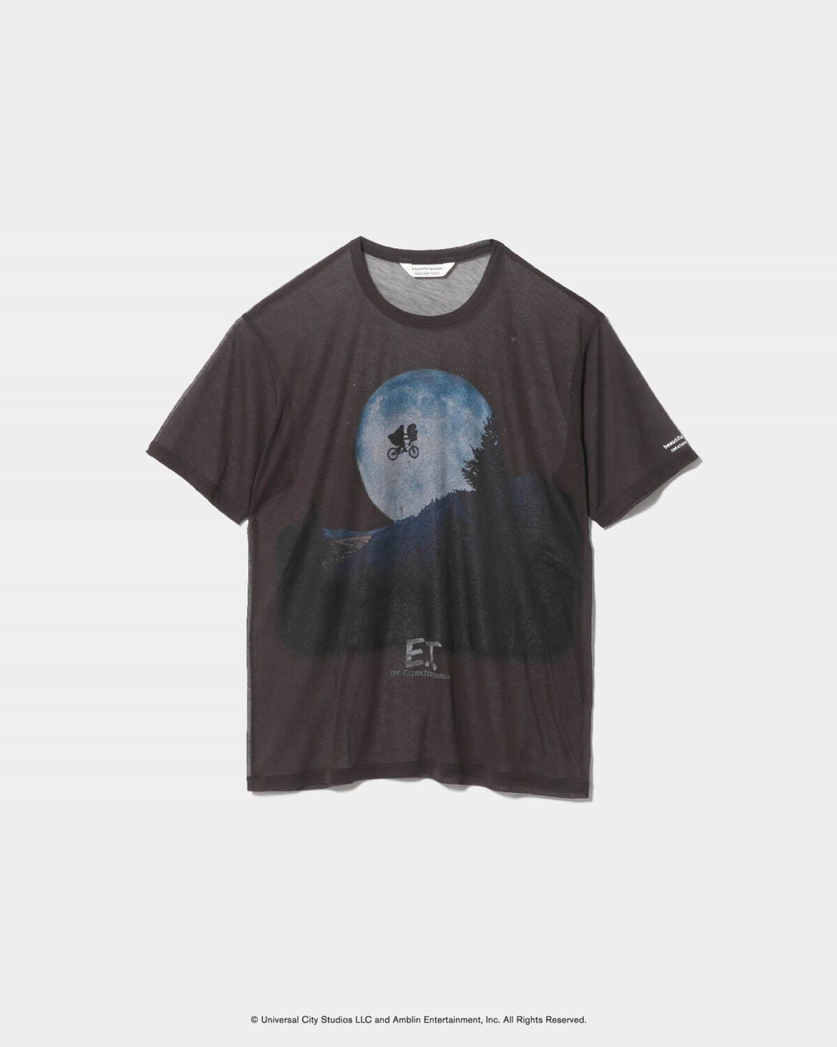 ビューティフルピープル『E.T.』『バック・トゥ・ザ・フューチャー』シアーTシャツ、名シーンをプリント - ファッションプレス