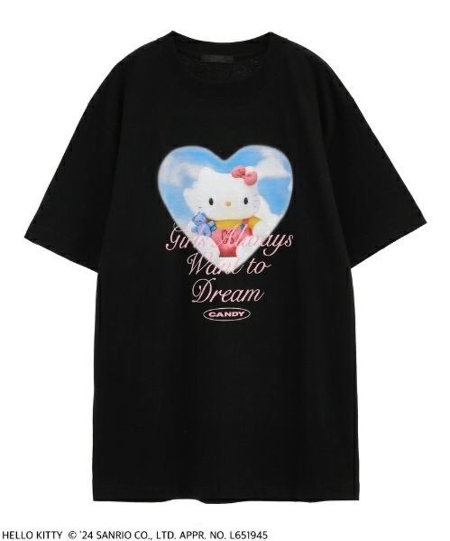 キャンディストリッパー×ハローキティ第4弾、“キティのぬいぐるみとハートの雲”描いたTシャツなど｜写真5