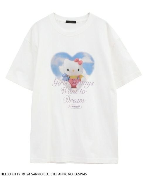 キャンディストリッパー×ハローキティ第4弾、“キティのぬいぐるみとハートの雲”描いたTシャツなど｜写真6