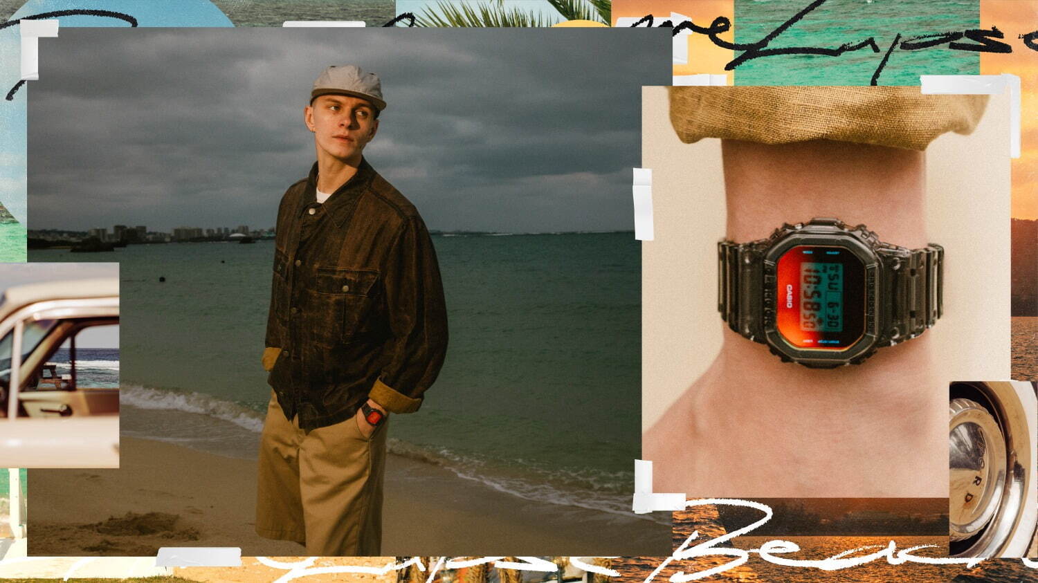 G-SHOCKの腕時計「ビーチタイムラプス」“昼間＆夕暮れの海辺”をグラデーション蒸着ガラスで表現｜写真8