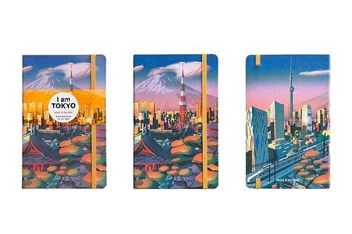 モレスキン“東京”モチーフの限定ノートブック、東京タワーや“疾走する新幹線”など都市の姿を表紙に