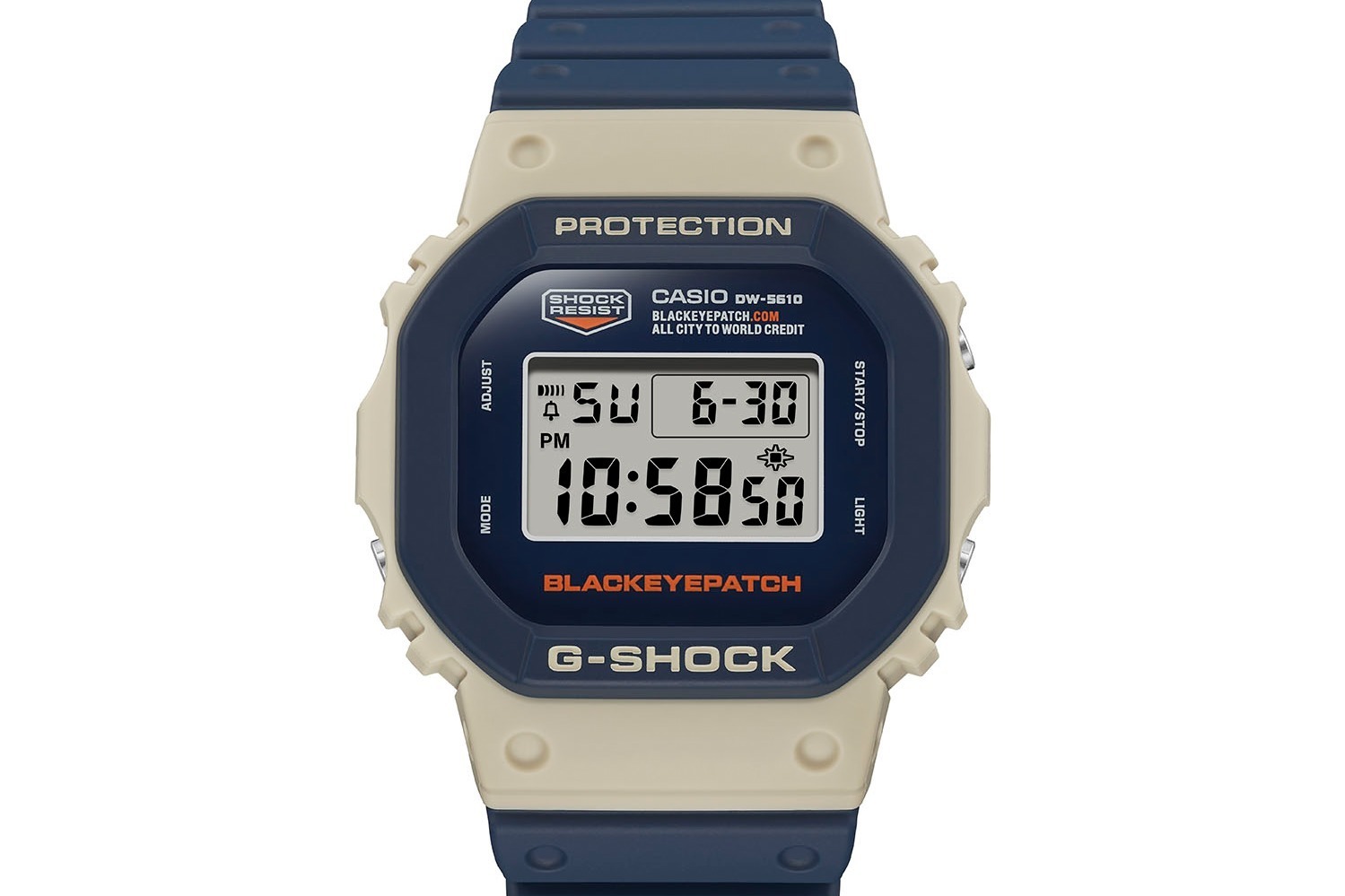 G-SHOCK×ブラック アイ パッチの角型腕時計、暗闇に浮かぶ“純正商品”バックライト - ファッションプレス