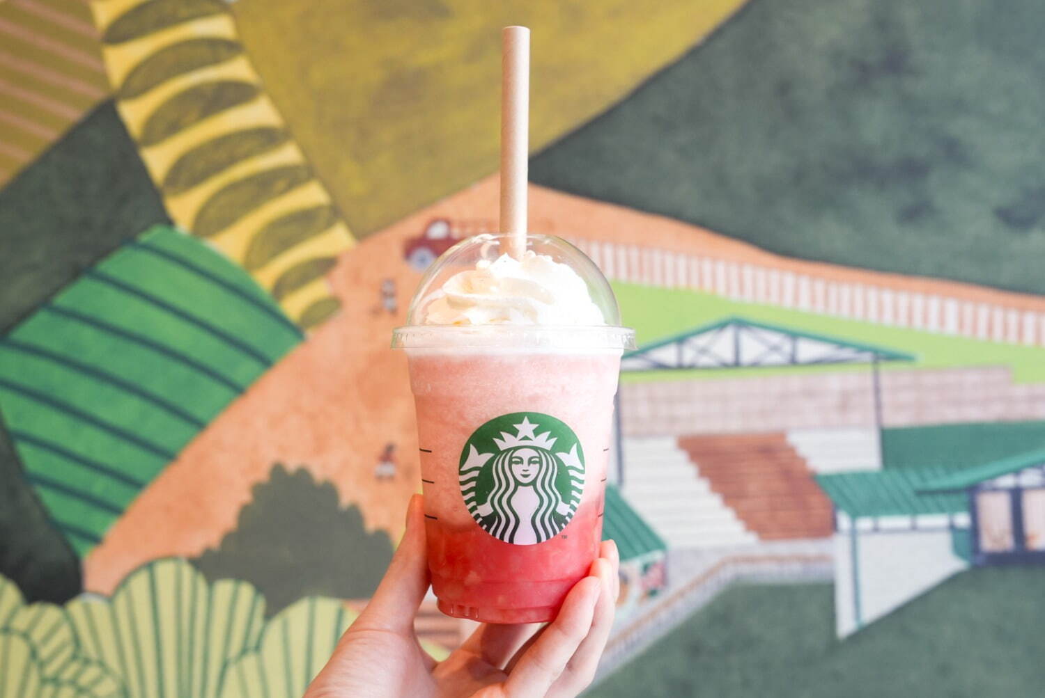 スターバックス(Starbucks Coffee) ラブ & ピーチ フラペチーノ｜写真8