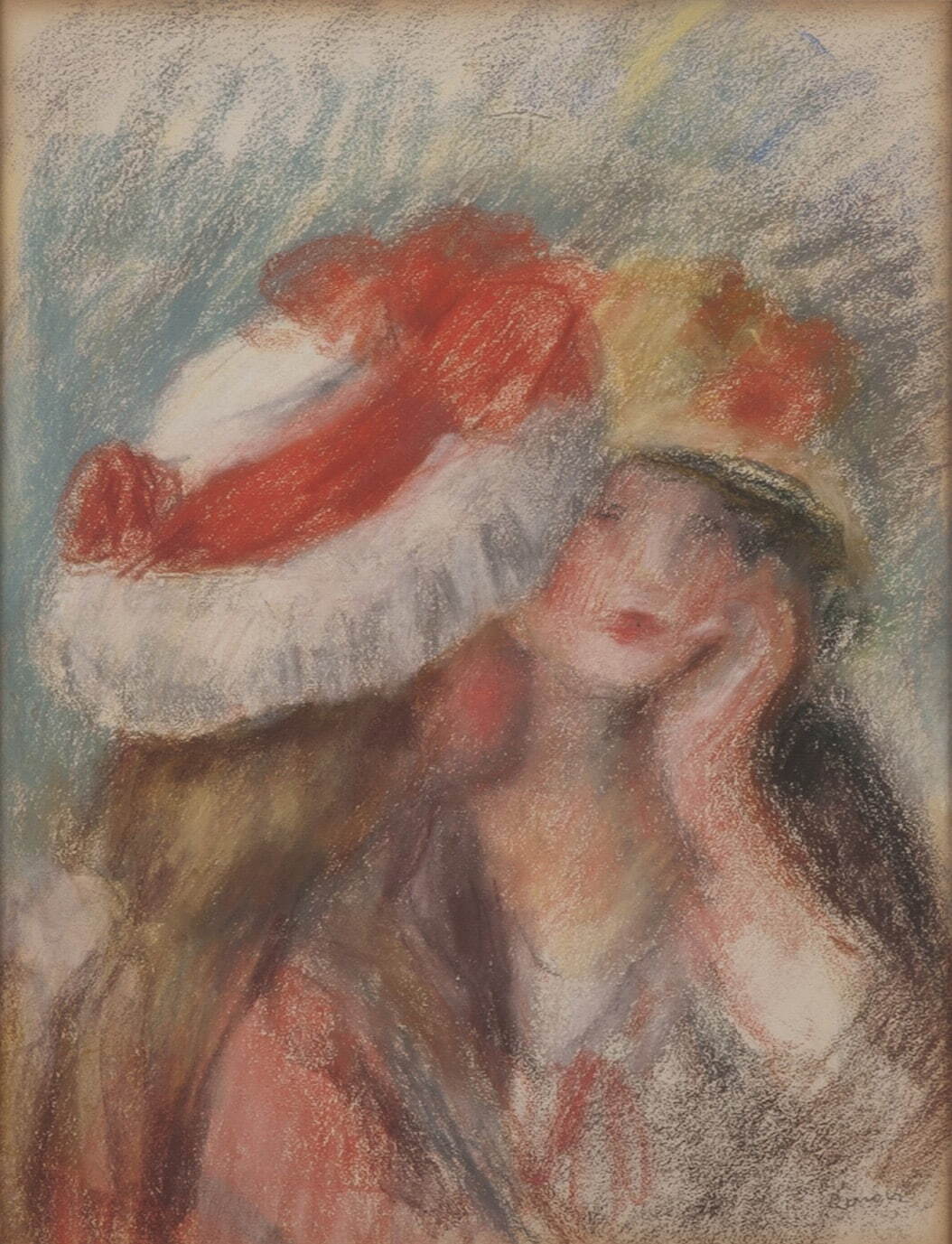 ピエール＝オーギュスト・ルノワール 《帽子を被った二人の少女》 1890年頃
パナソニック ホールディングス株式会社蔵