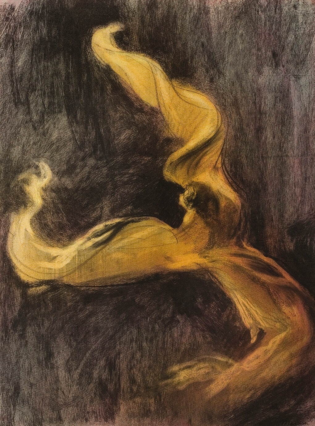 シャルル・モラン 《ロイ・フラー(黄色の衣装)》 1895年頃
デイヴィッド・E.ワイズマン＆ジャクリーヌ・E.マイケル蔵
© Stéphane Pons