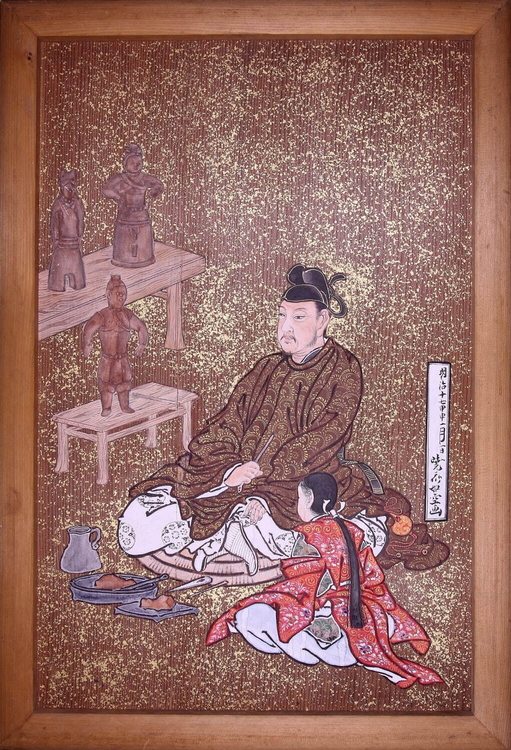 河鍋暁斎 《野見宿禰図》 1884年 松浦武四郎記念館