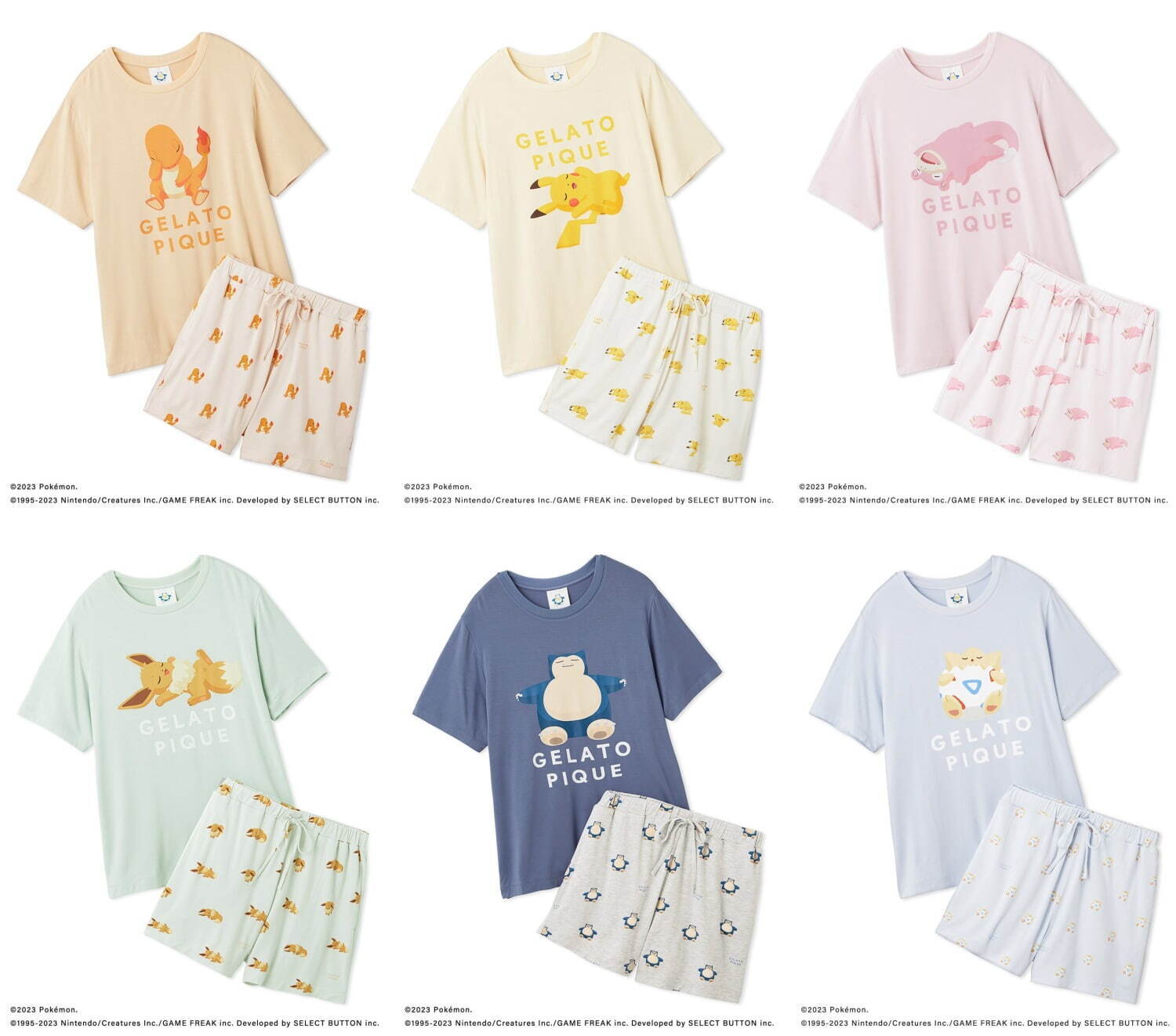 接触冷感プリントTシャツ＆ショートパンツセット 10,890円