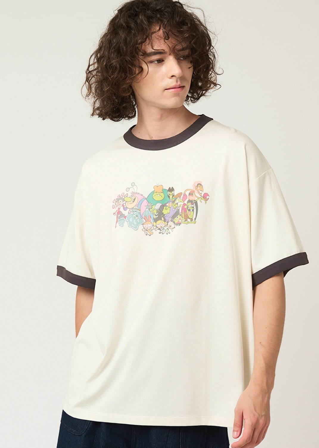 悪いヤツら｜ビッグシルエットリンガーTシャツ 4,500円