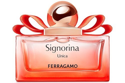 フェラガモ「シニョリーナ」24年新作フレグランス、フローラルグルマン調×“リボン付き”オレンジボトル