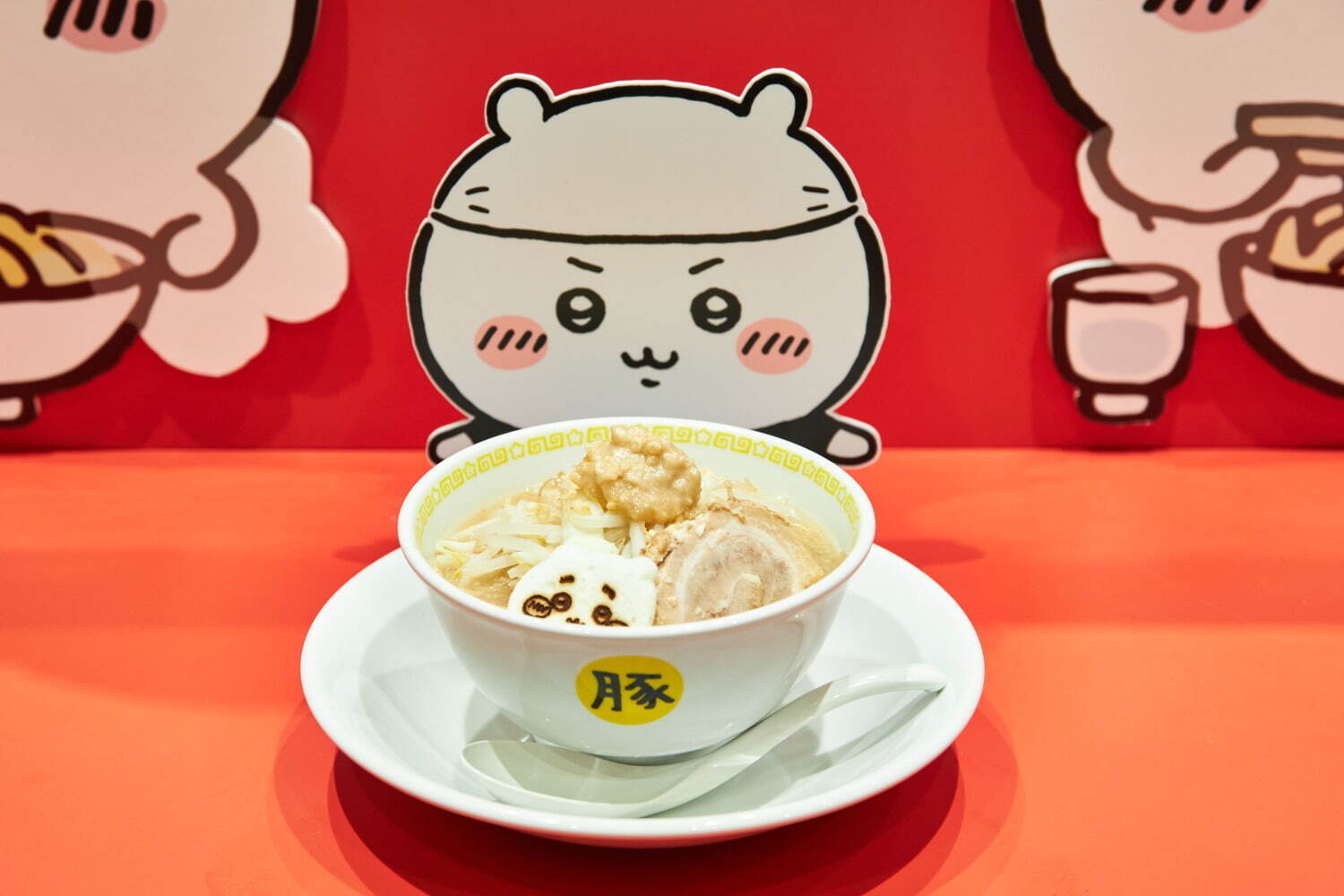 「ちいかわラーメン 豚」渋谷パルコに限定オープン、ハチワレ・うさぎのラーメン＆モモンガの冷やし中華も｜写真2