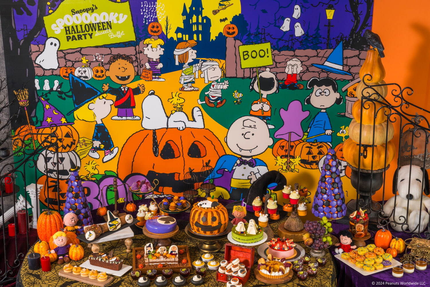 ヒルトン広島「ピーナッツ」のハロウィンビュッフェ、“ひょっこりスヌーピー”のかぼちゃケーキなど｜写真1