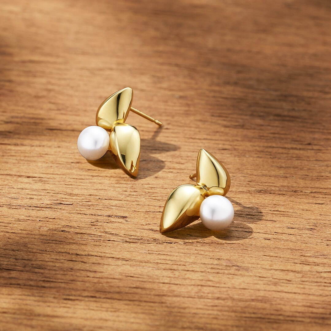 SV(K18YGc) Pierced Earrings / Pearl 22,000円