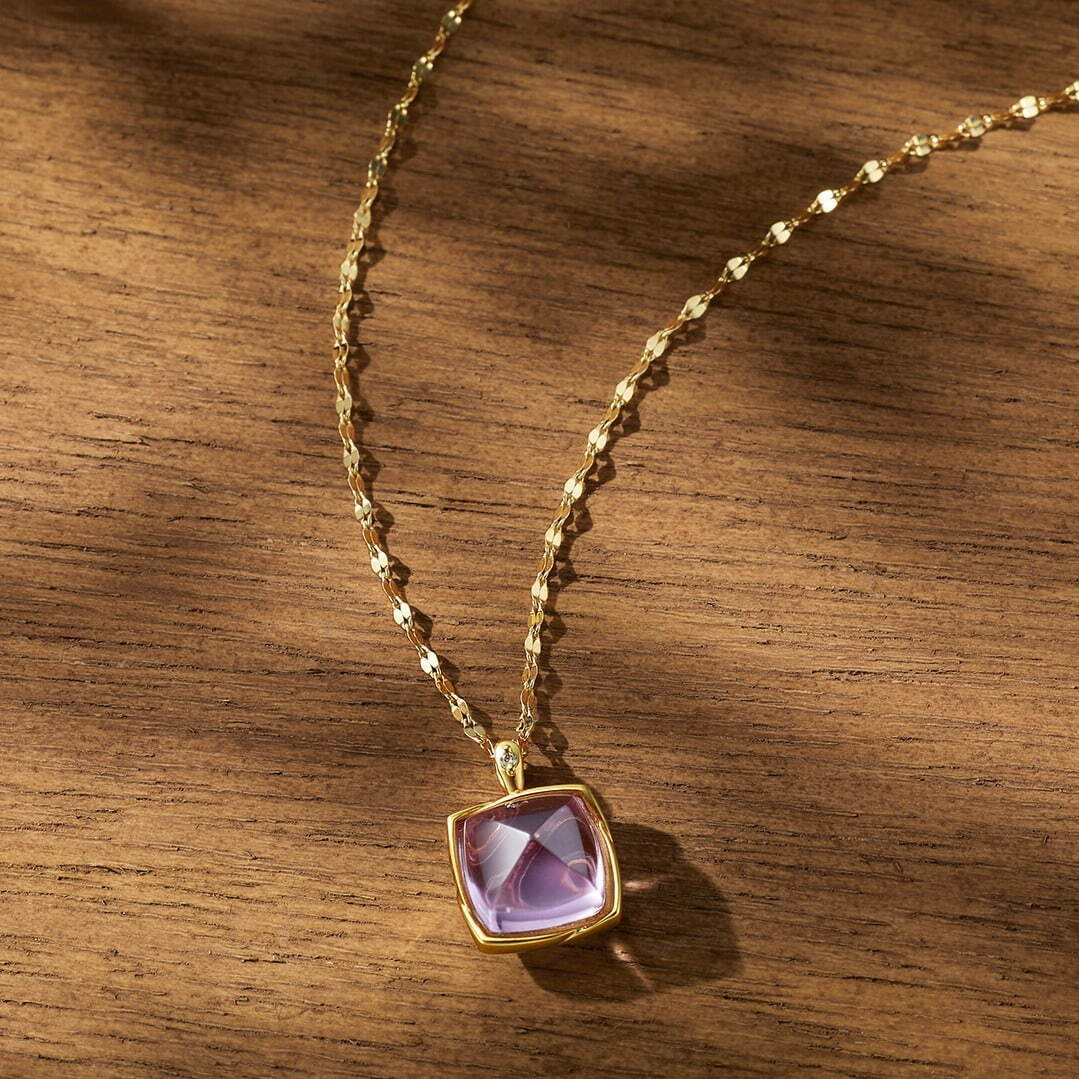 K10YG Necklace / Amethyst / Diamond 48,400円