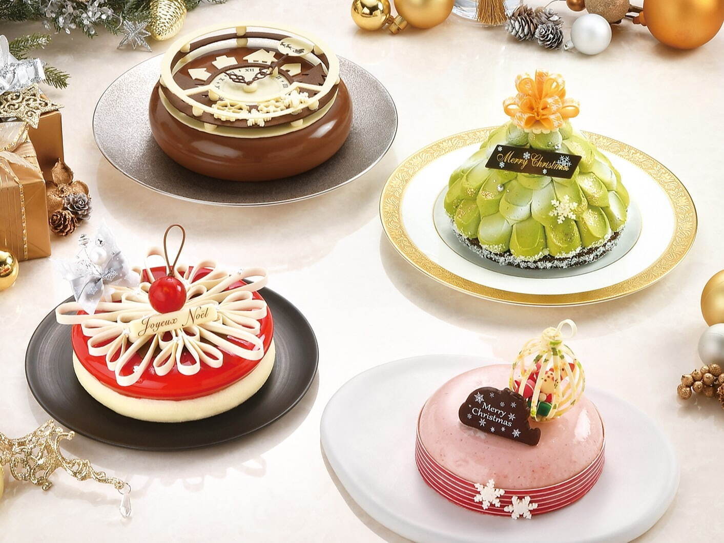 ロイヤルパークホテルの24年クリスマスケーキ、“ツリー”着想ピスタチオガナッシュのケーキなど｜写真5