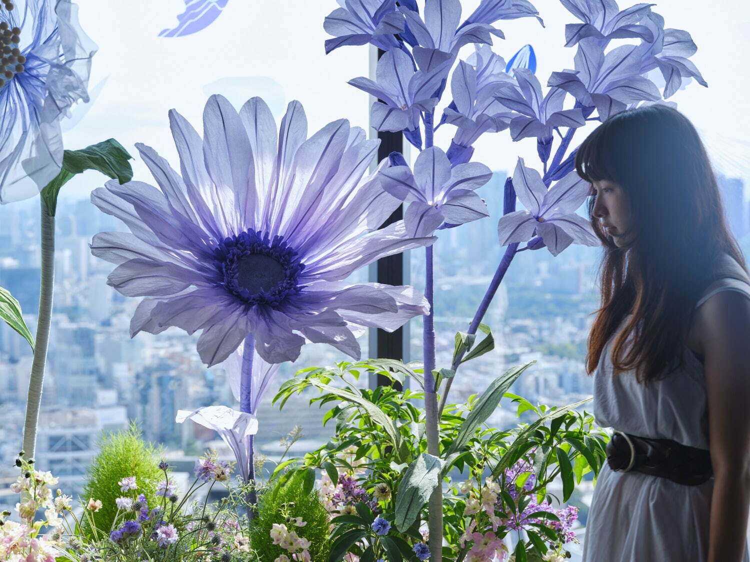 渋谷スカイの夏イベント“花々の散歩道”が渋谷上空229mに、バラ香るフラワードリンクも｜写真17